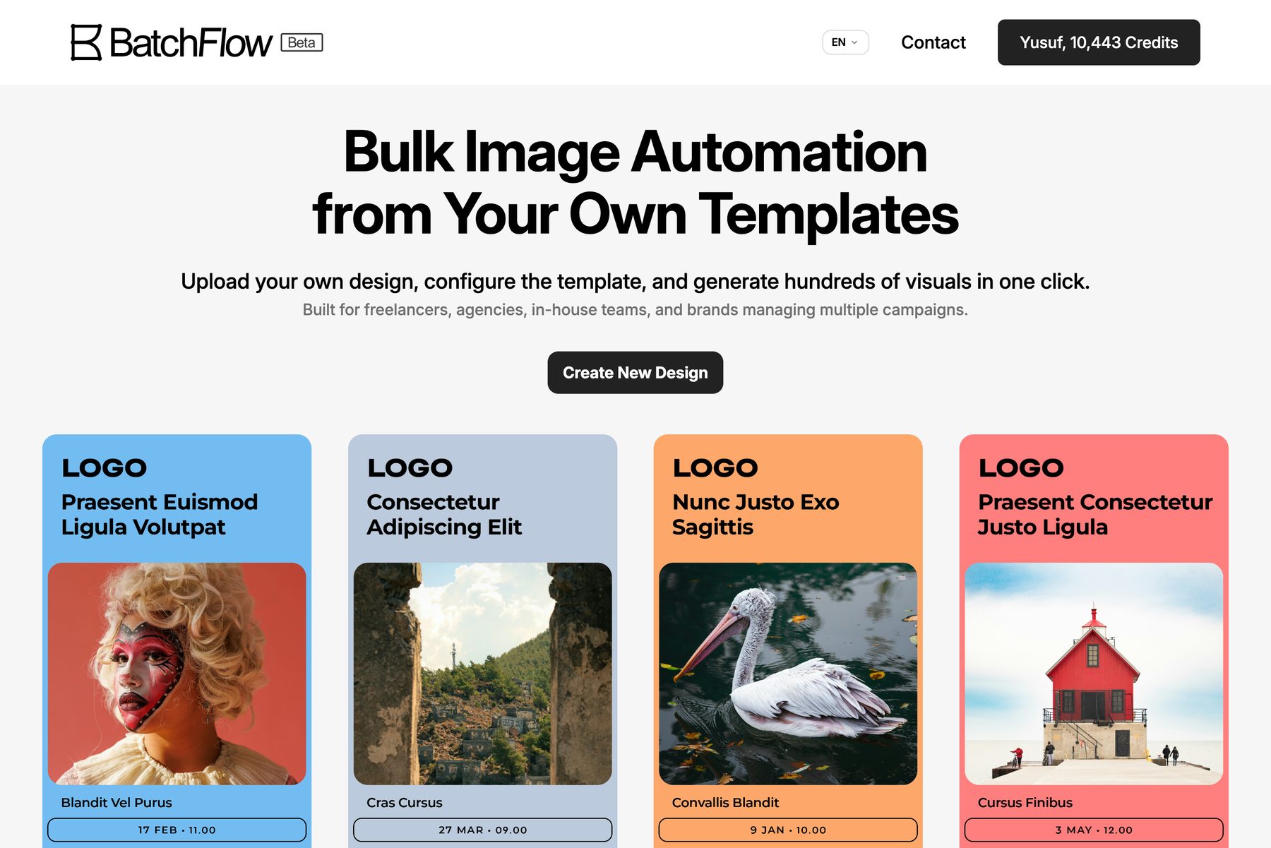 BatchFlow website interface preview