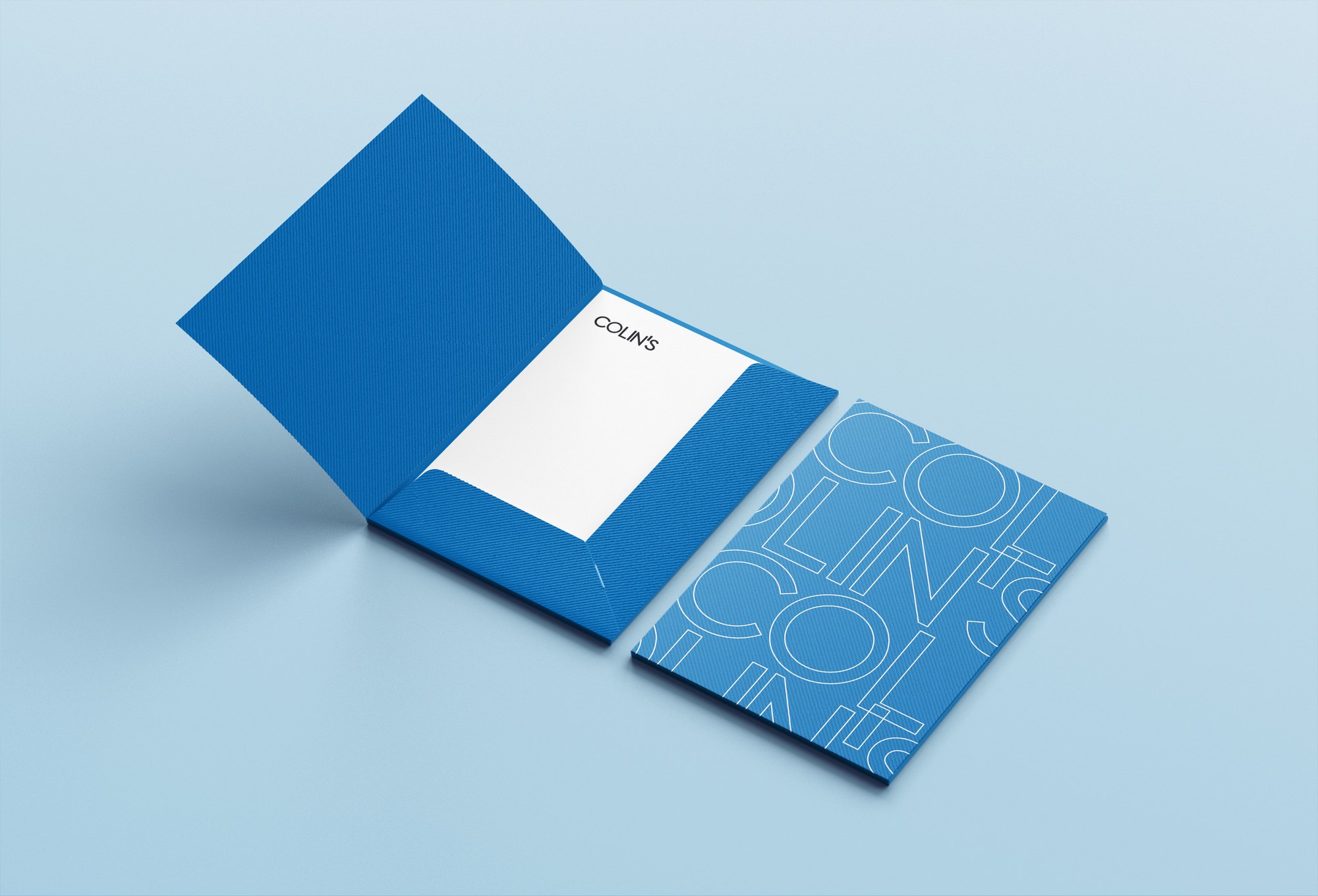 Colin's corporate folder mockup