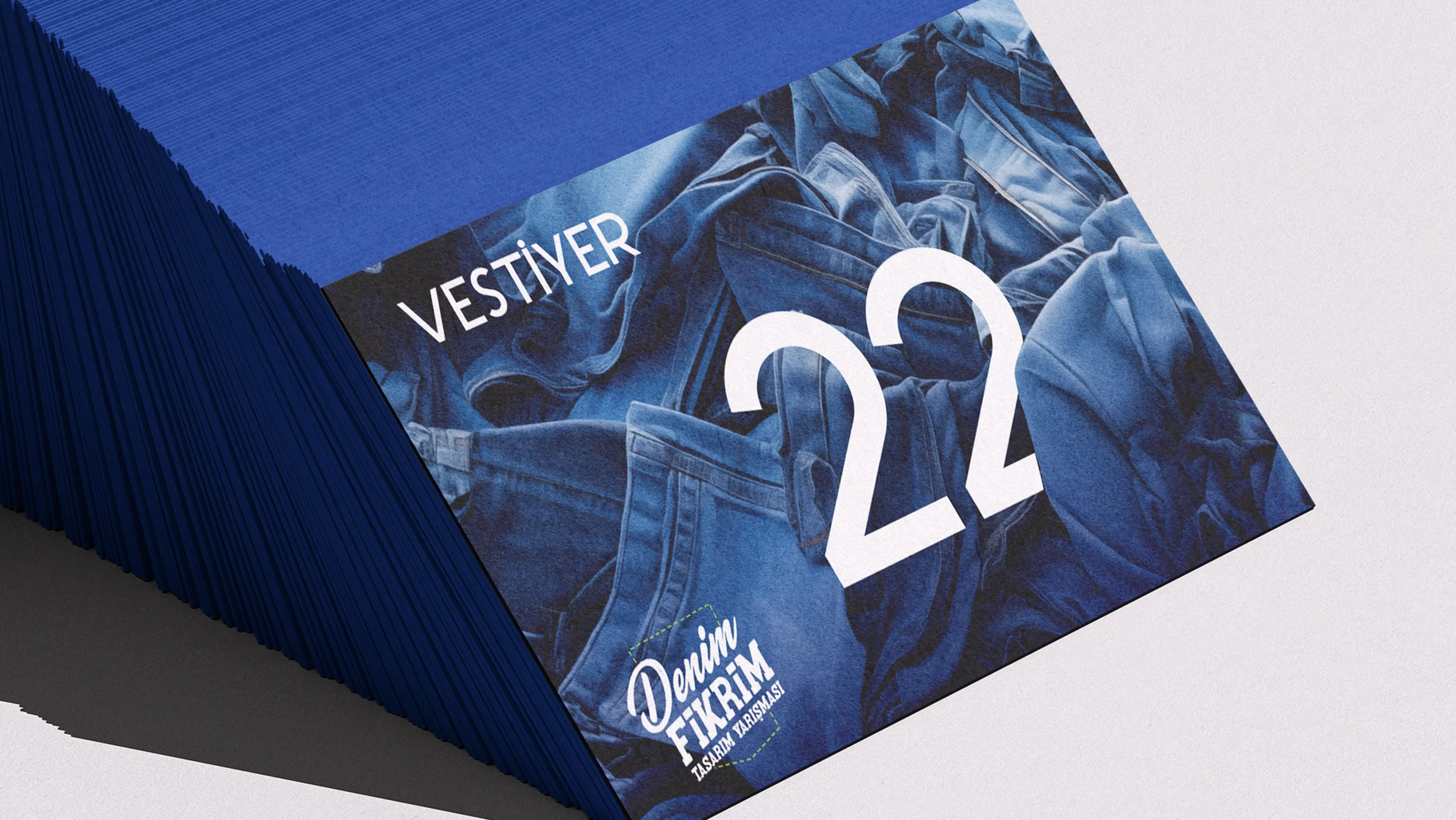 Denim Fikrim 2024 cloakroom number tag mockup
