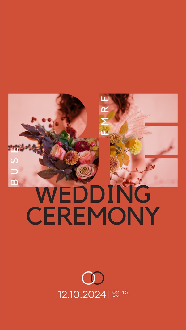 Wedding works project card preview