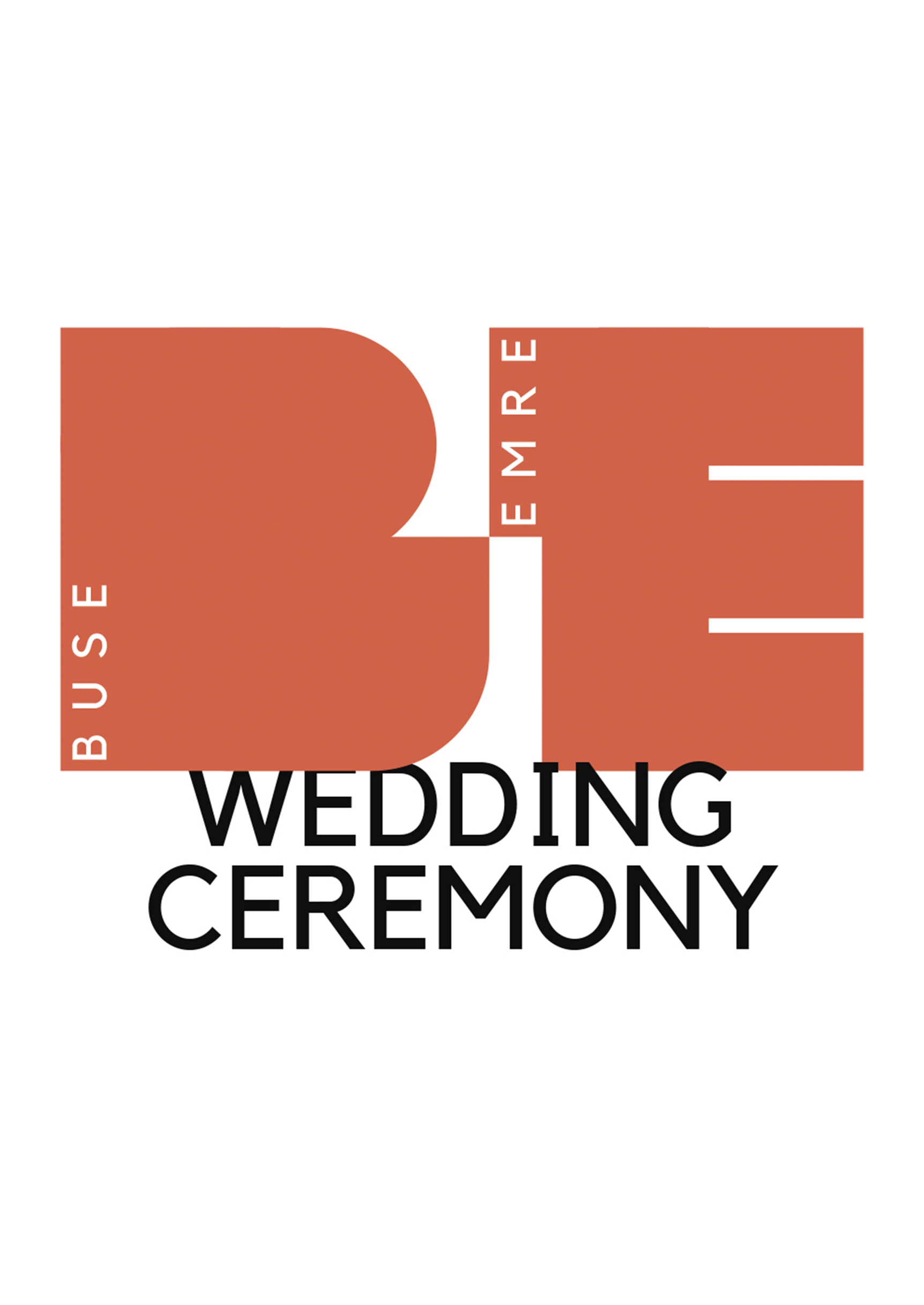 Wedding ceremony invitation back