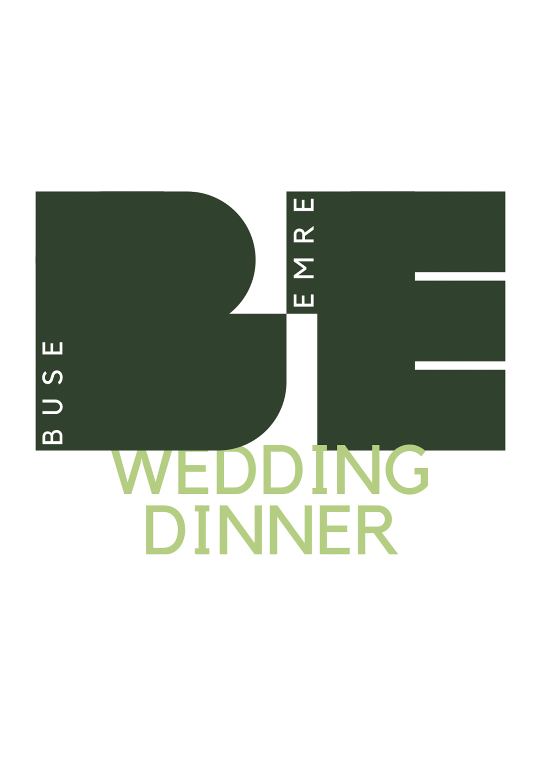 Wedding dinner invitation back