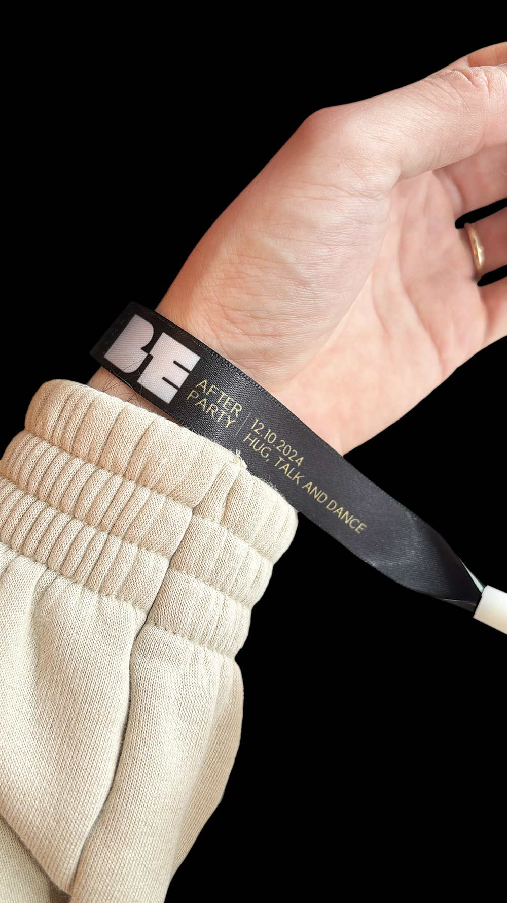 After party wristband mockup